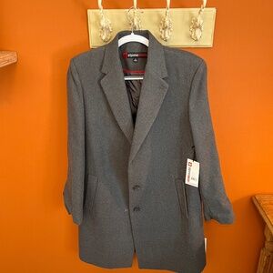 Alpine Swiss Luke Mens Wool Blend Overcoat